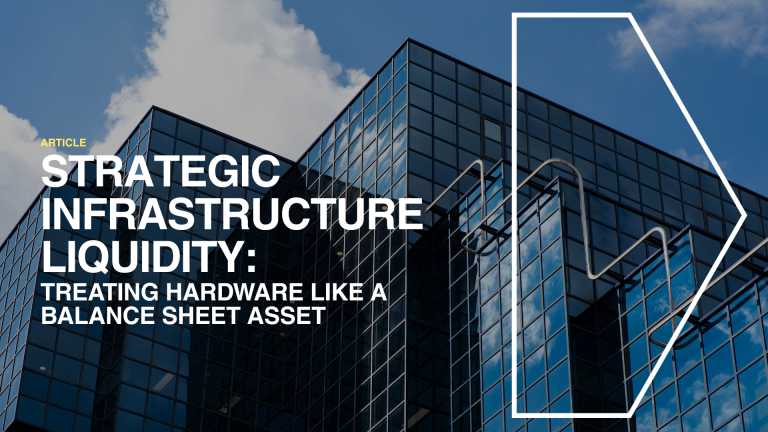Strategic Infrastructure Liquidity Treating Hardware Like a Balance Sheet Asset